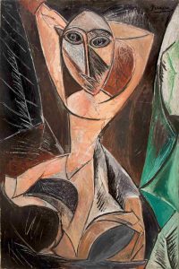 Picasso pablo femme nue aux bras leves