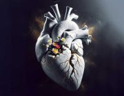 An,Anatomical,Human,Heart,Made,Of,White,Marble,With,The An,Anatomical,Human,Heart,Made,Of,White,Marble,With,The
